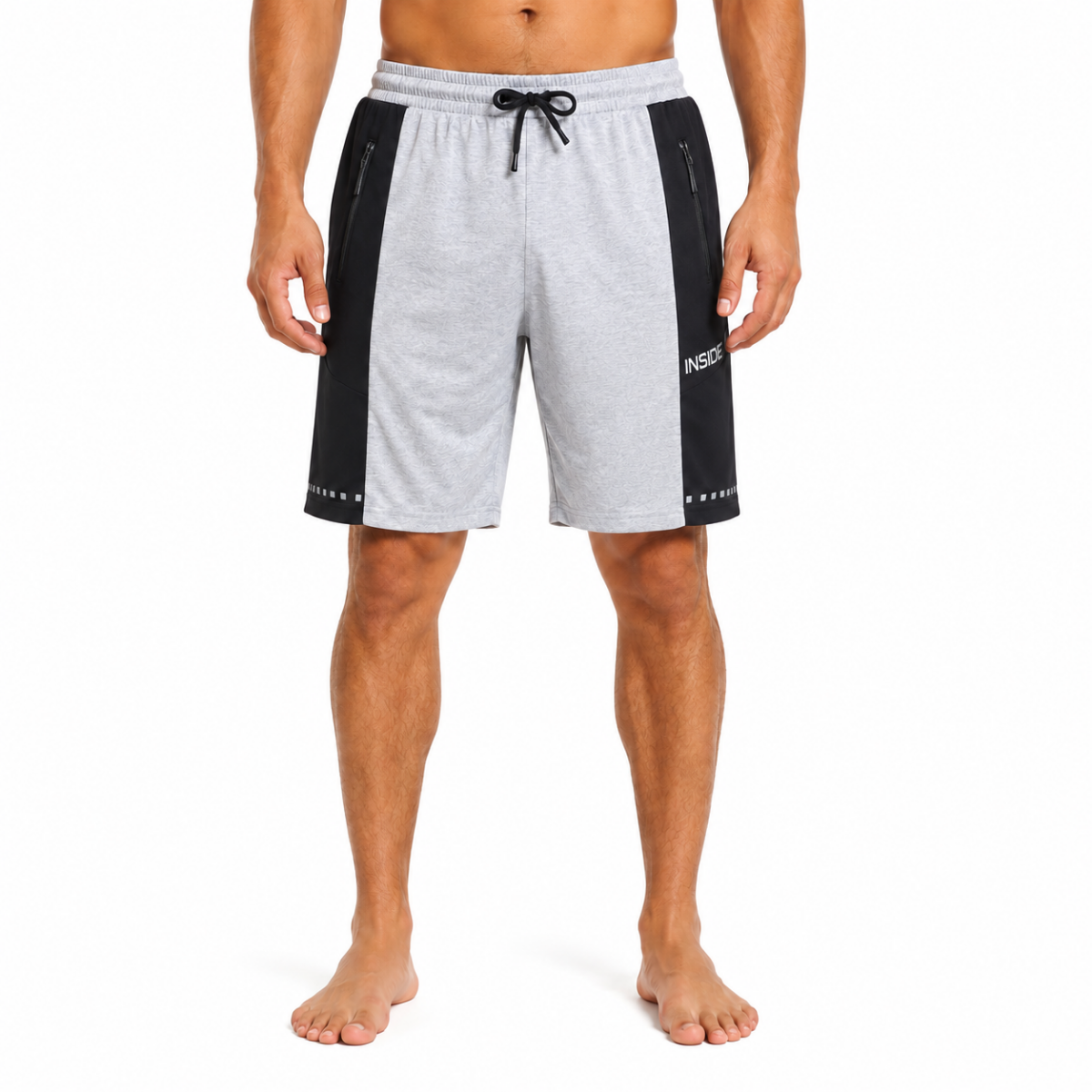 Men's Grey Cotton Shorts (INSIDE)