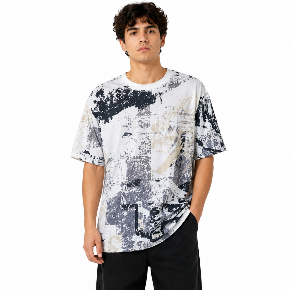 Men's Abstract Graphic T-Shirt(INSIDE)