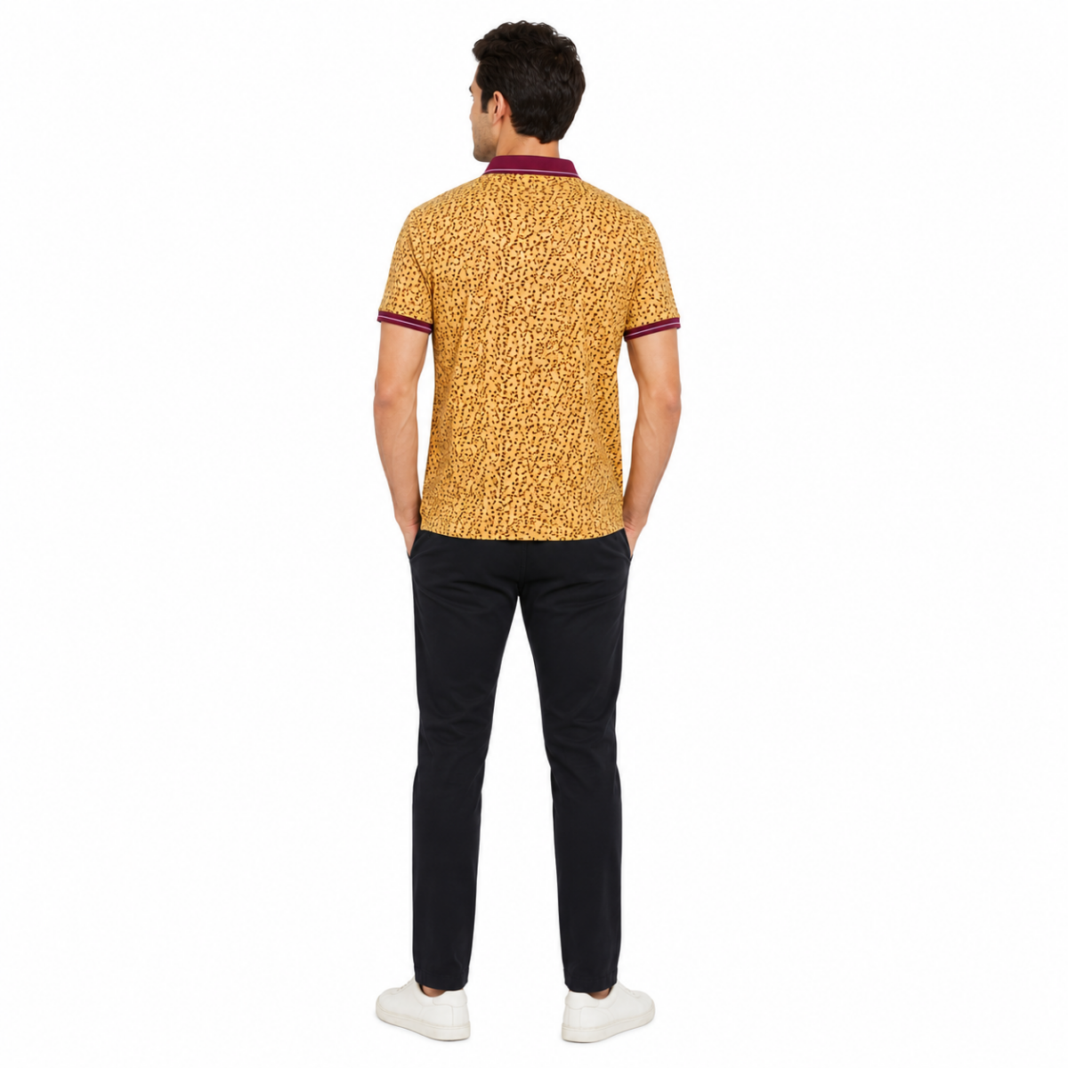 Men's Patterned Polo Shirt(INSIDE)