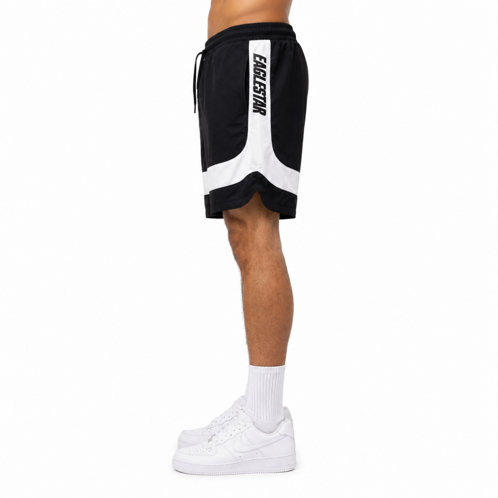 Men's Black Cotton Shorts (INSIDE)