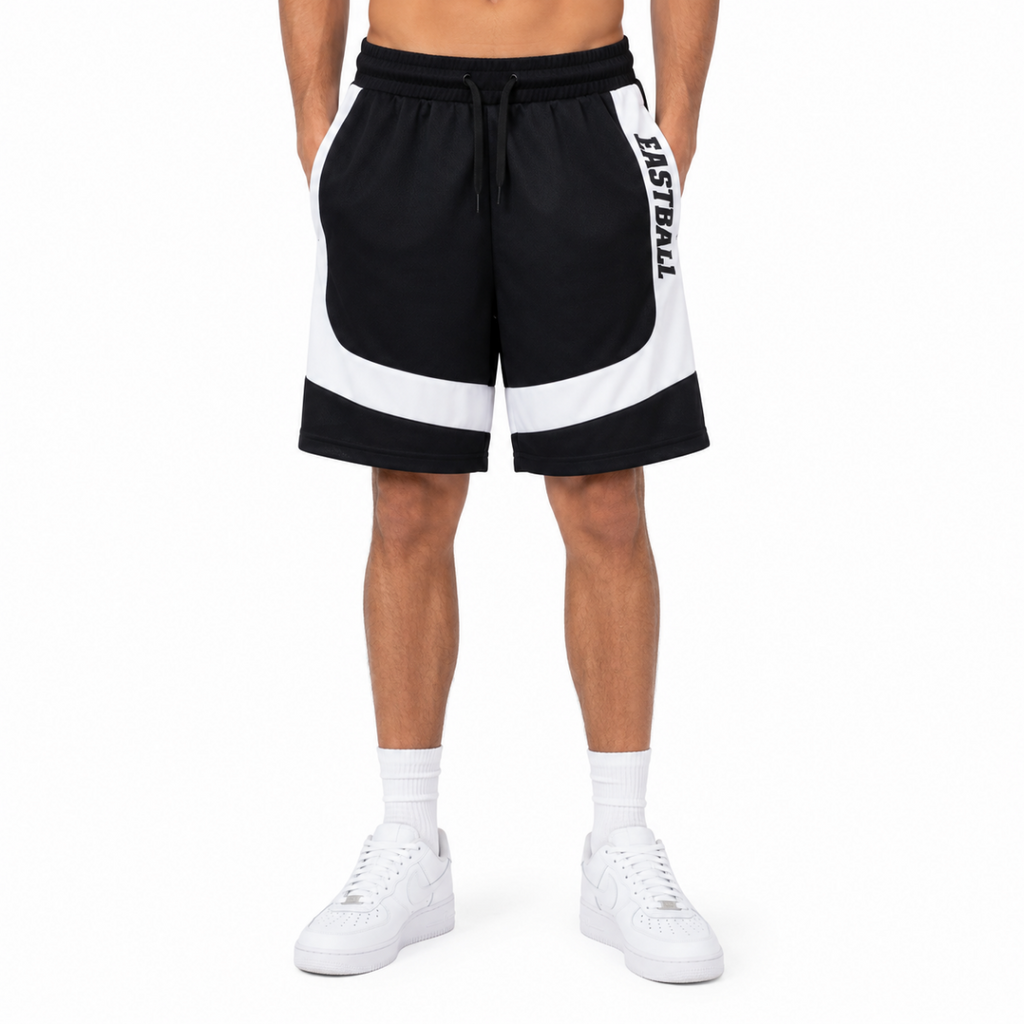 Men's Black Cotton Shorts (INSIDE)