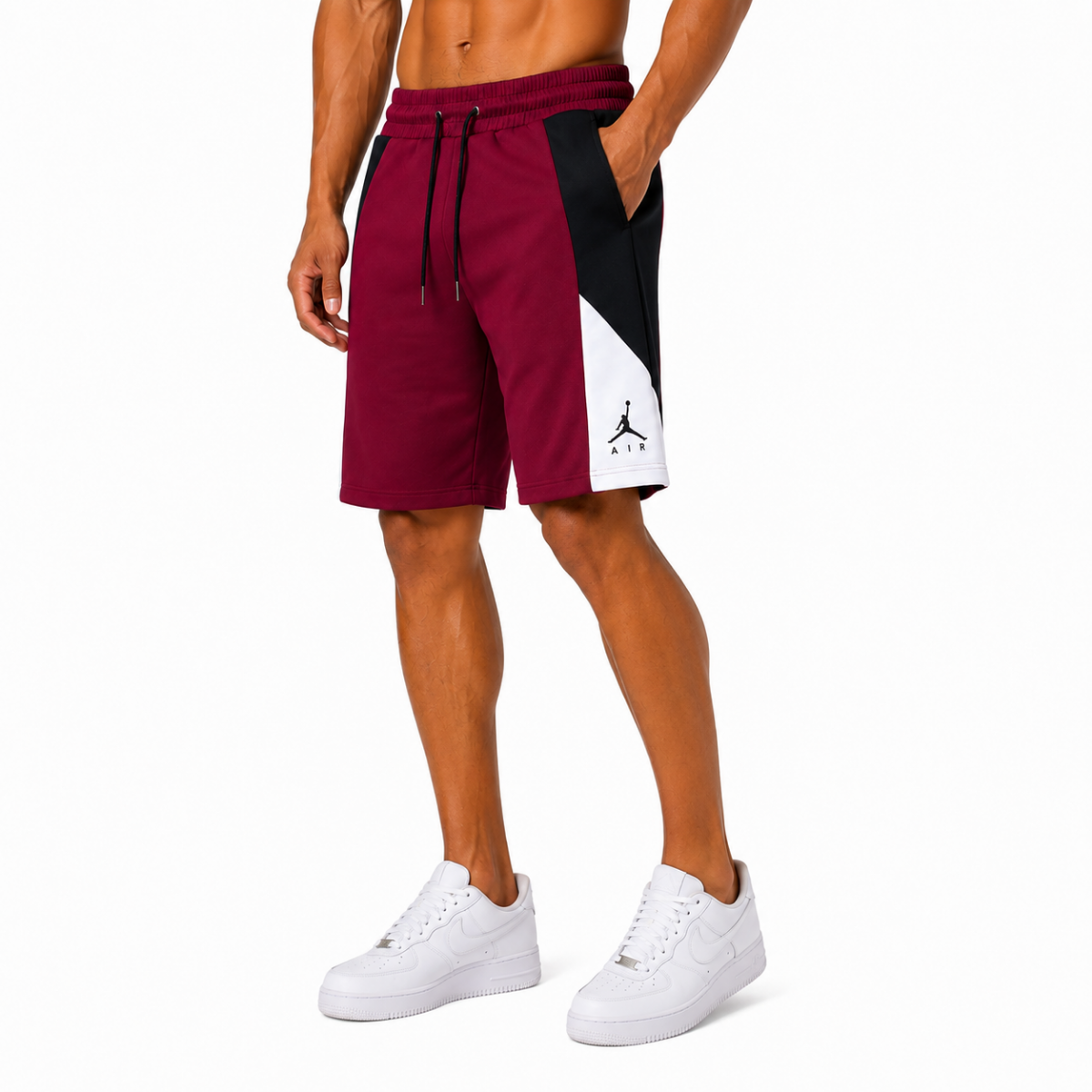 Men's Red Cotton Shorts (INSIDE)