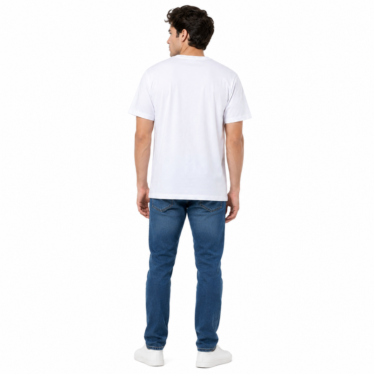 Men's White Graphic T-Shirt(INSIDE)