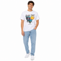 Men's White Graphic T-Shirt(INSIDE)