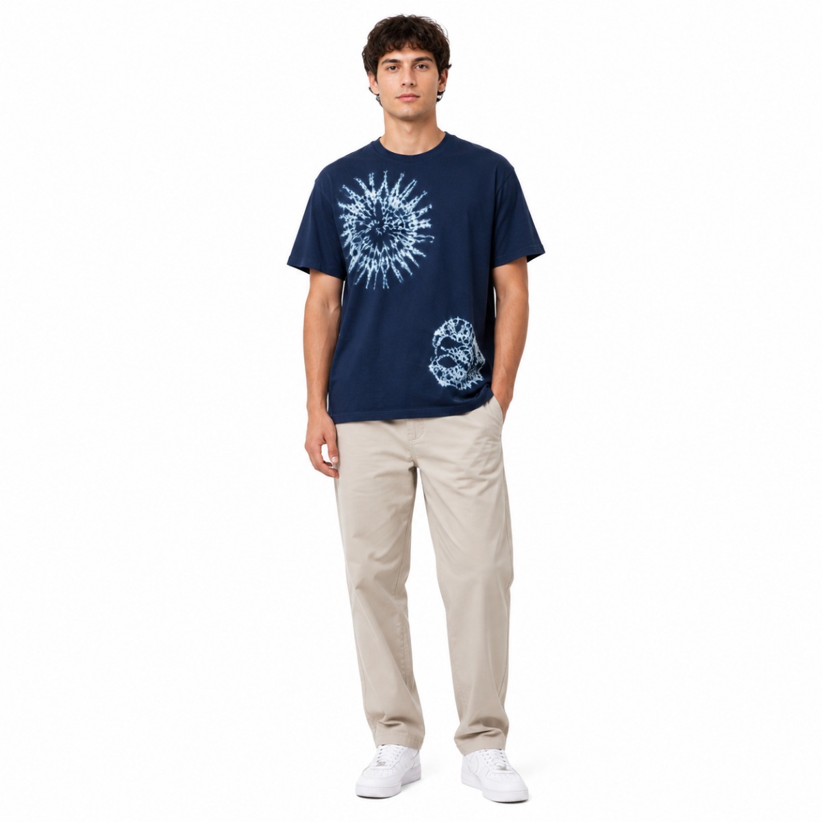 Men's Navy Graphic T-Shirt(INSIDE)