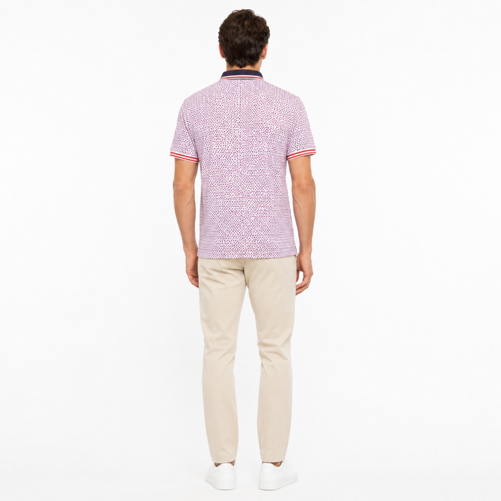 Men's Patterned Polo Shirt(INSIDE)
