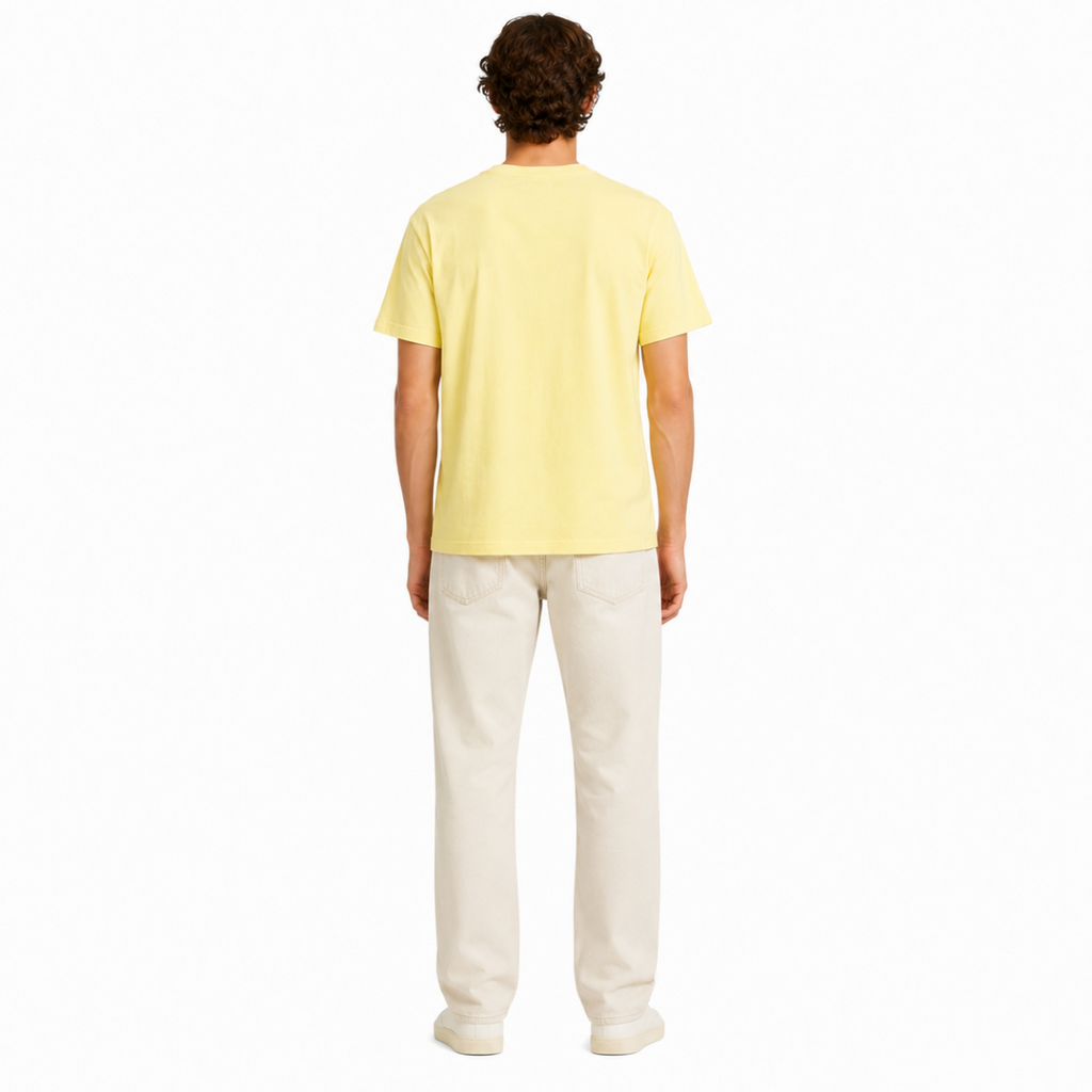 Men's Yellow Graphic T-Shirt(INSIDE)