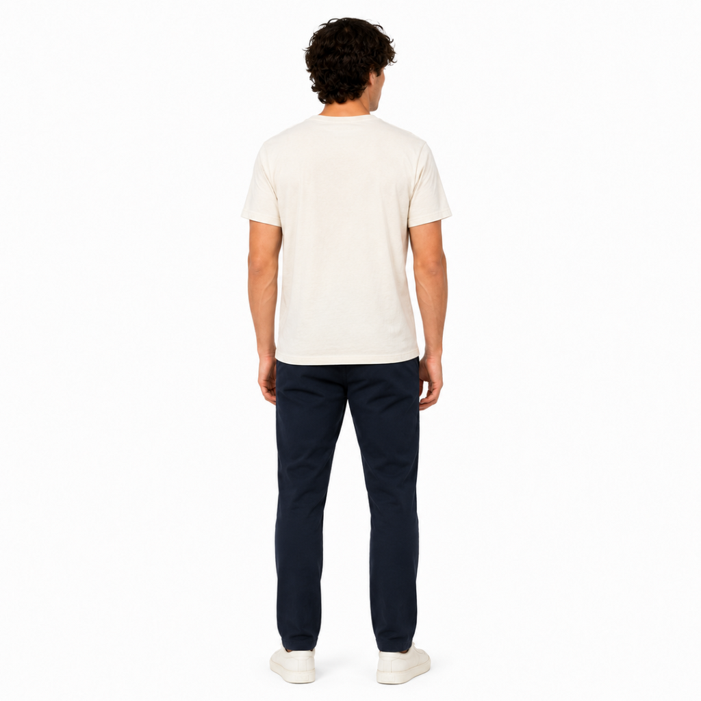 Men's White Graphic T-Shirt