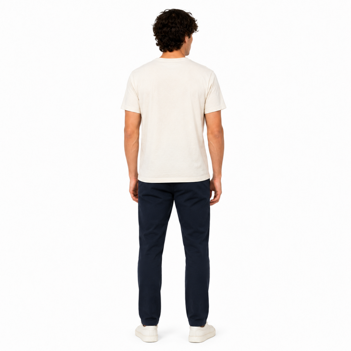 Men's White Graphic T-Shirt