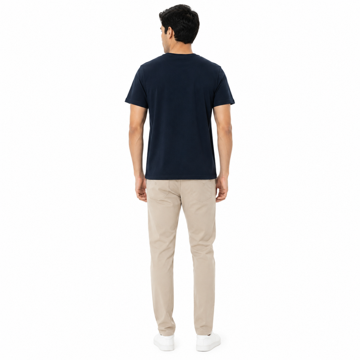 Men's Navy Printed T-Shirt