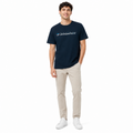 Men's Navy Printed T-Shirt