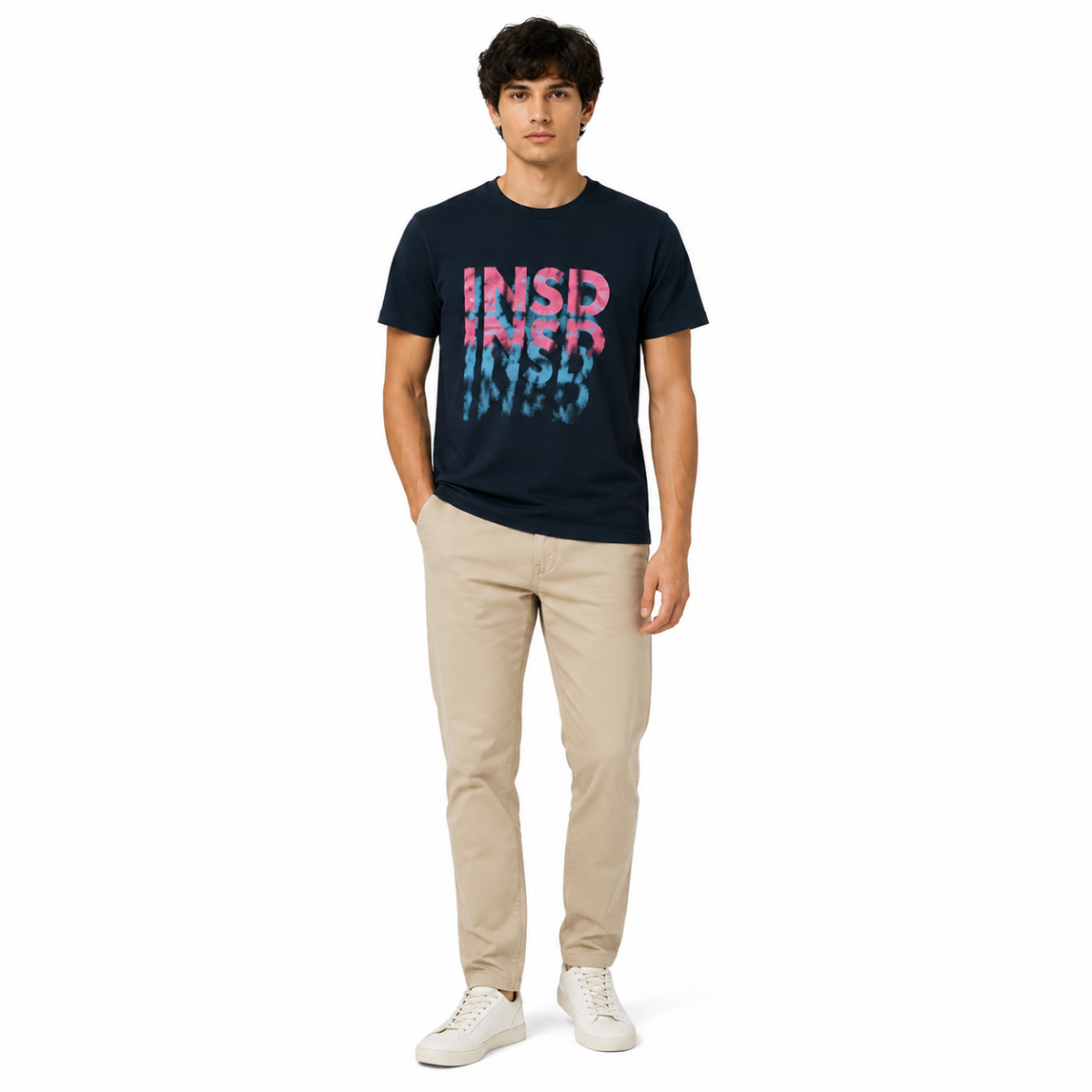 Men's Navy Graphic T-Shirt