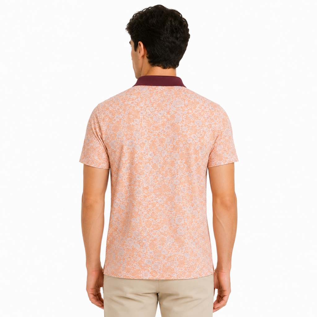 Floral Printed Polo Shirt