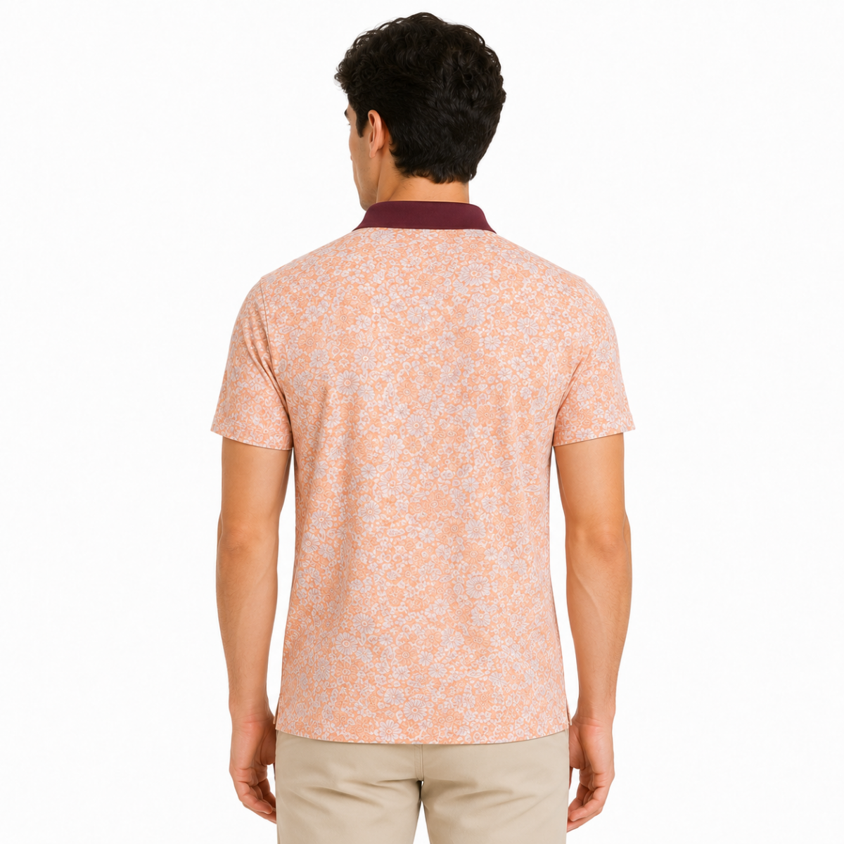 Floral Printed Polo Shirt