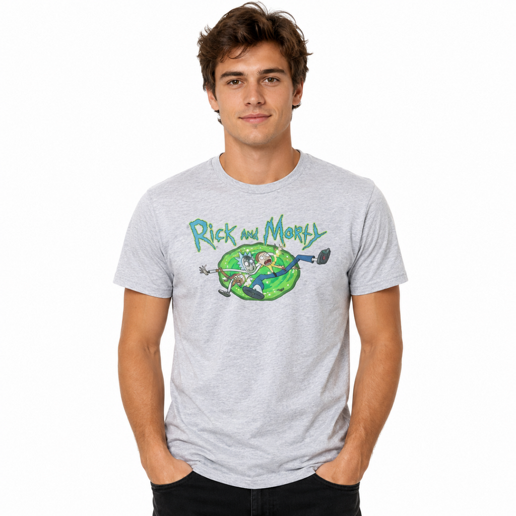 Men's Grey Printed T-Shirt