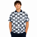 Men's Patterned Polo Shirt