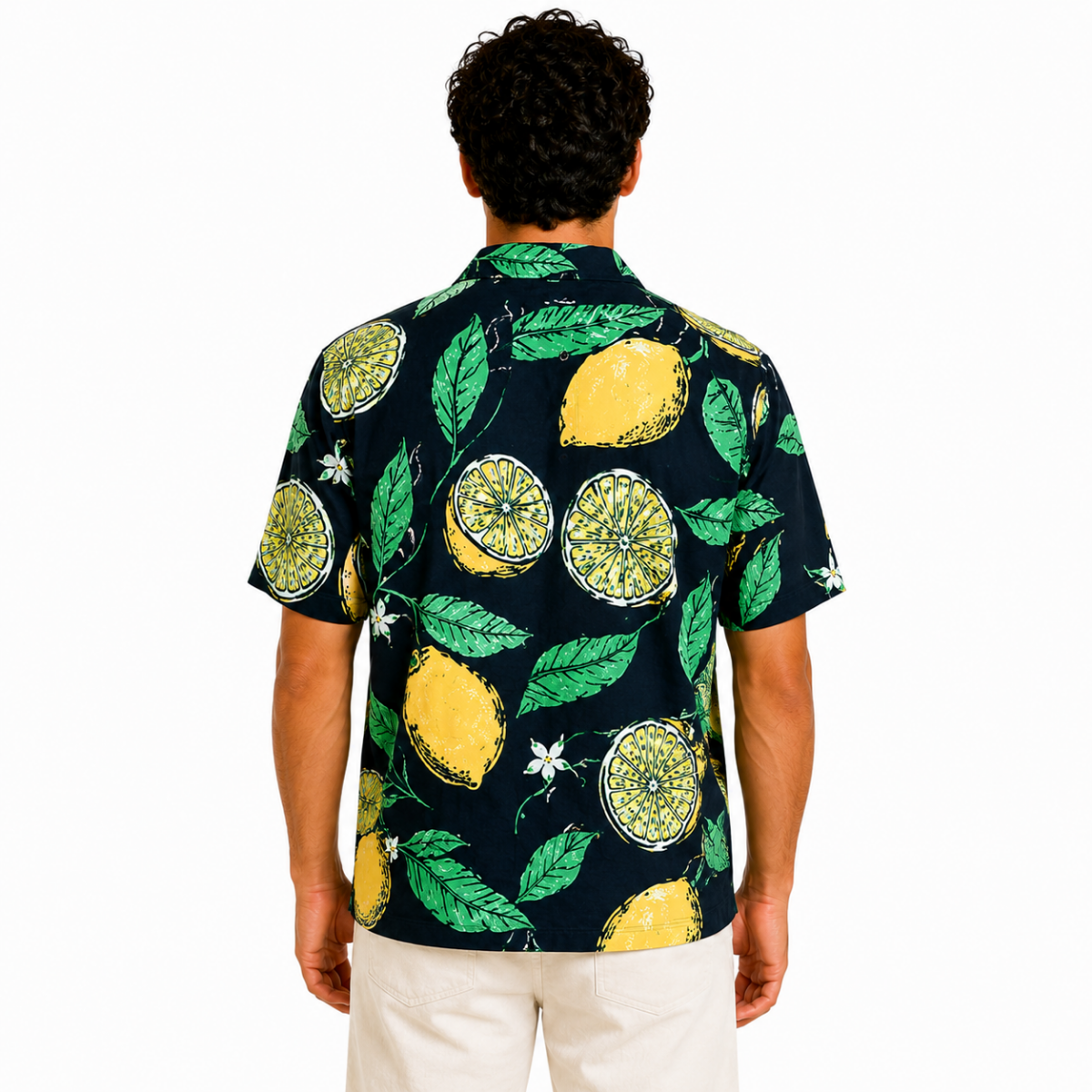 Men's Lemon Printed Patterned Shirt