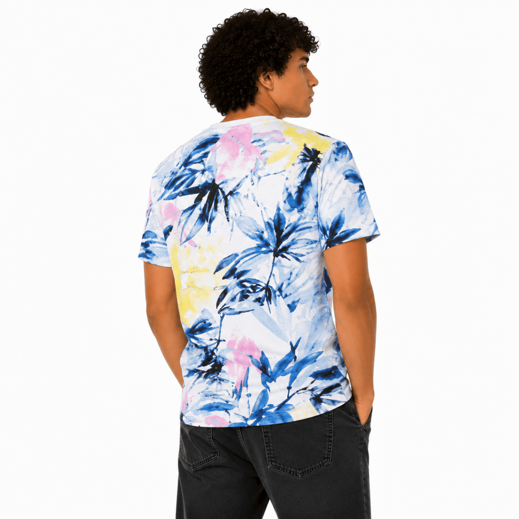 Men's Tropical Leaf Printed T-Shirt