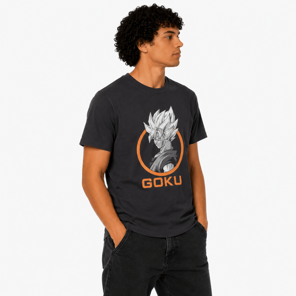 Men's Goku Anime Printed T-Shirt