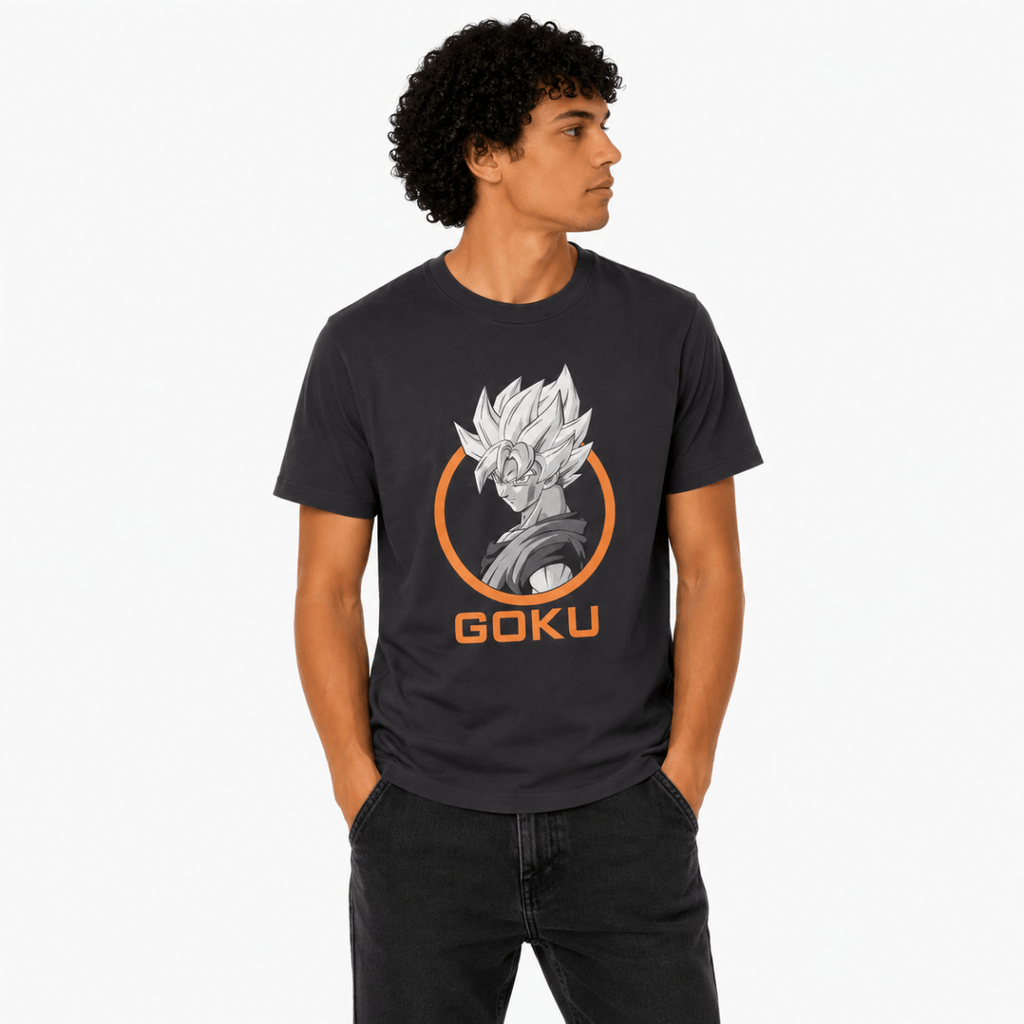Men's Goku Anime Printed T-Shirt