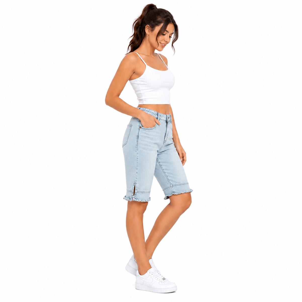 Ruffled Bermuda Shorts (INSIDE)