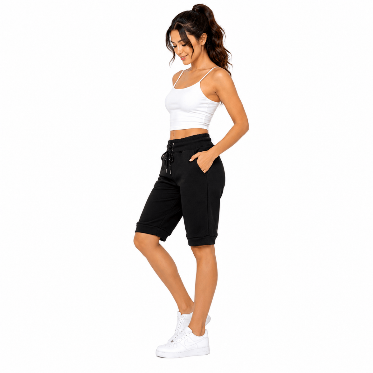 Lace-Up Bermuda Shorts (INSIDE)
