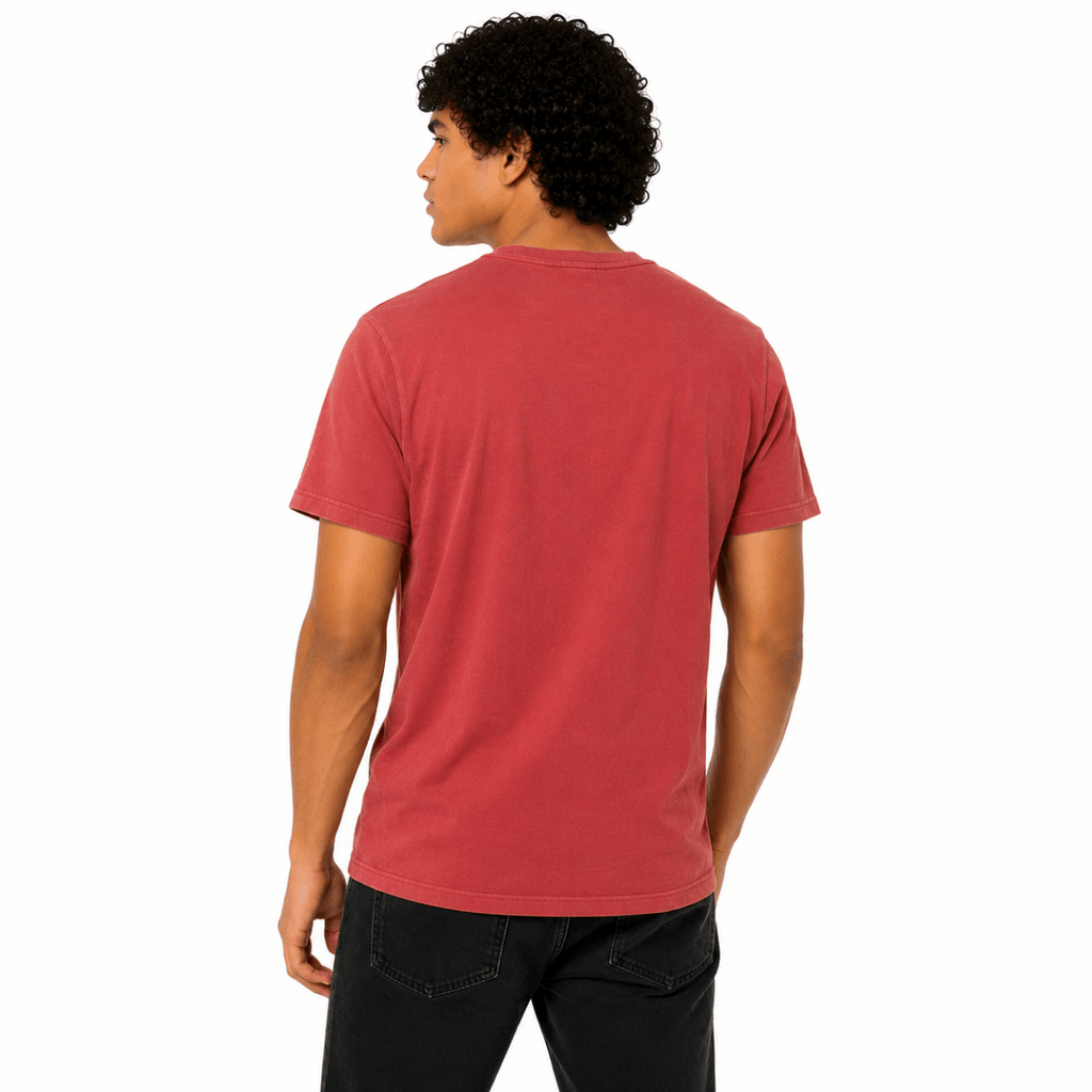 Men's Red Printed T-Shirt