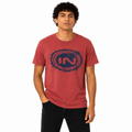 Men's Red Printed T-Shirt