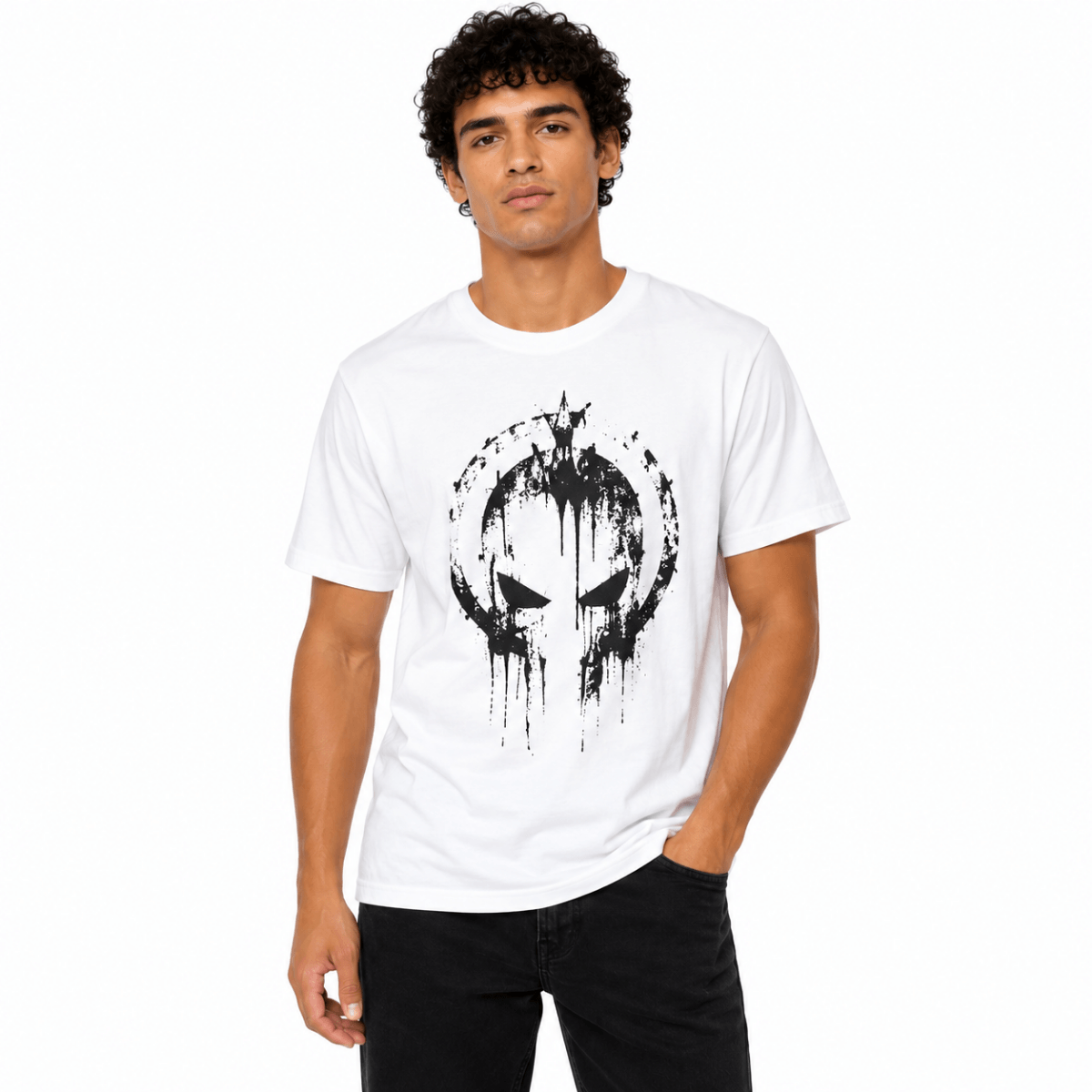 Men's Spartan Helmet Graphic T-Shirt