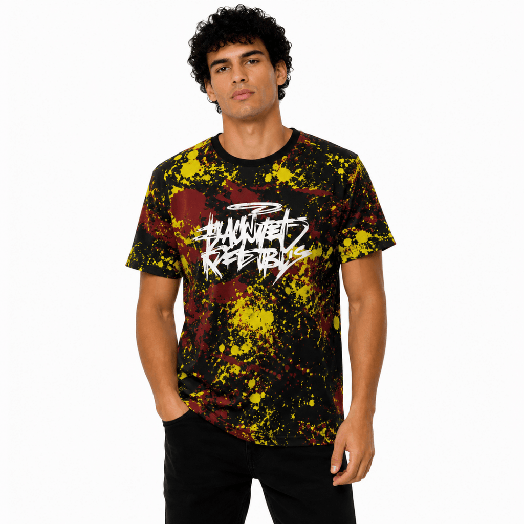 Men's Graffiti Paint Splatter T-Shirt