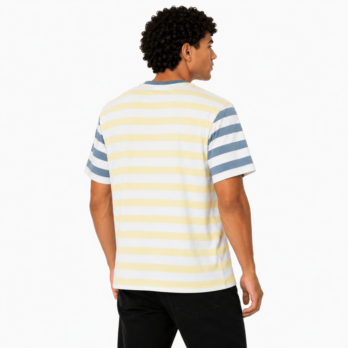 Men's Casual Striped Pocket T-Shirt