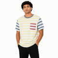 Men's Casual Striped Pocket T-Shirt