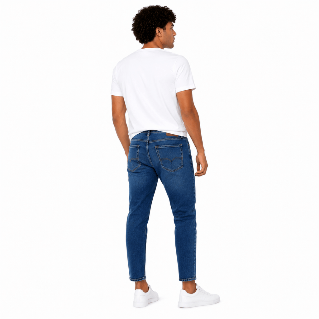 Men's Blue Denim Jeans Pants