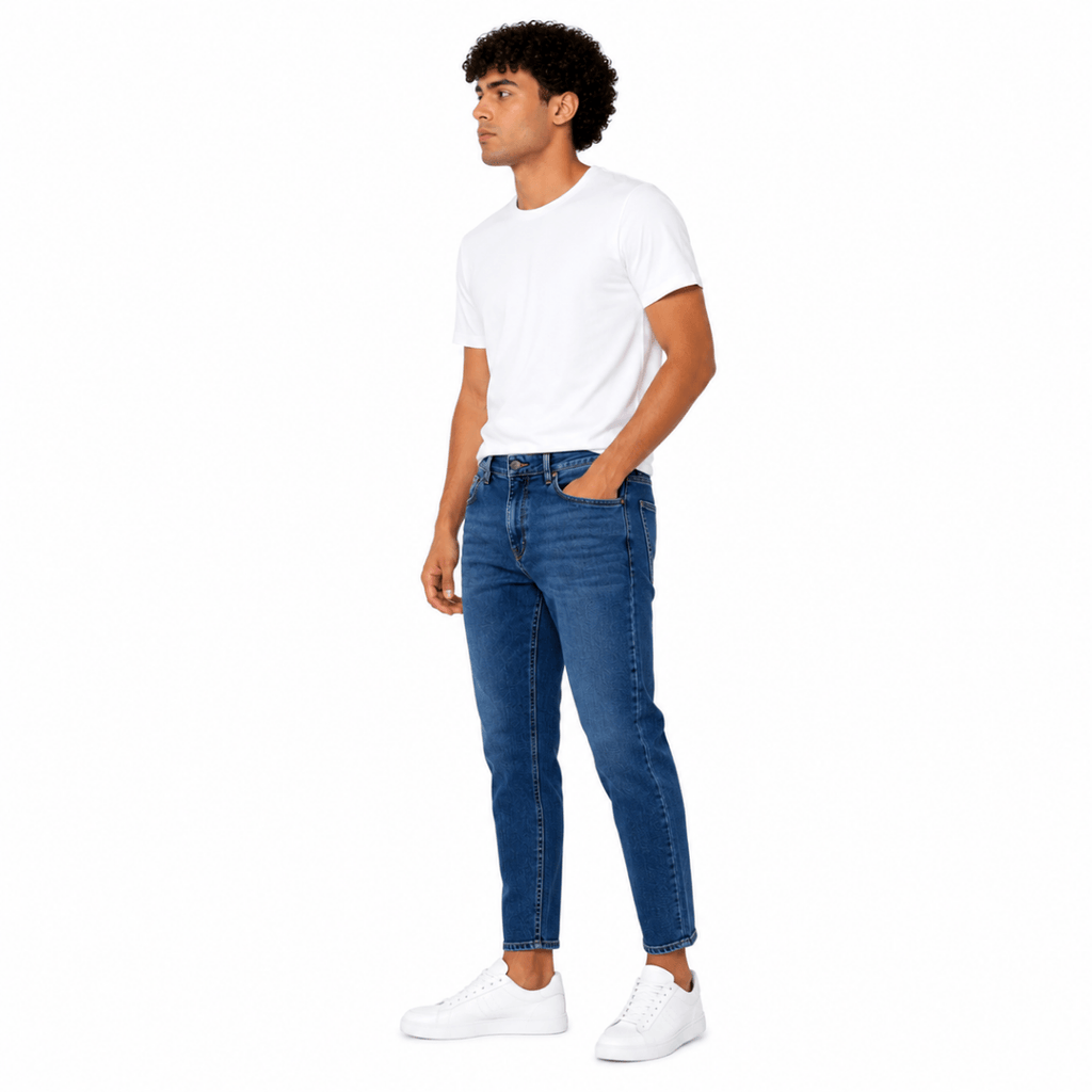 Men's Blue Denim Jeans Pants