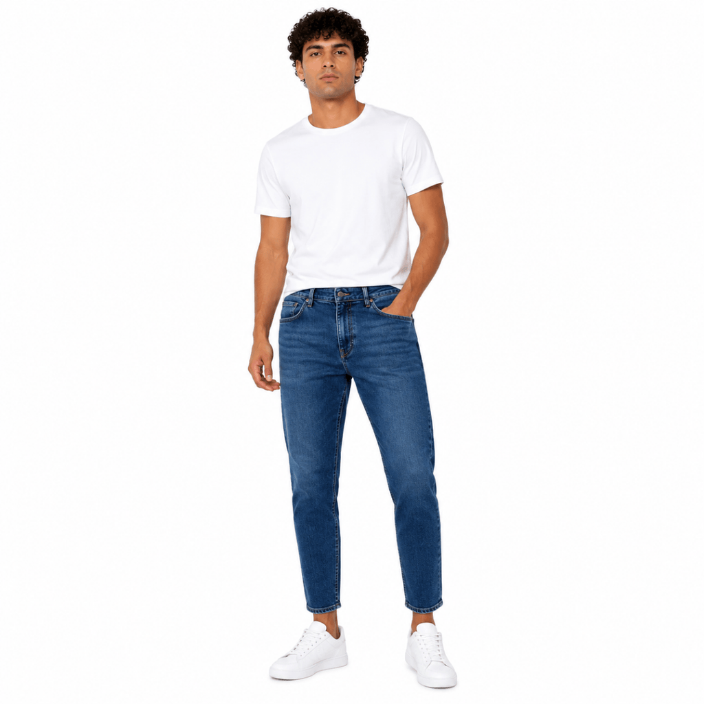 Men's Blue Denim Jeans Pants