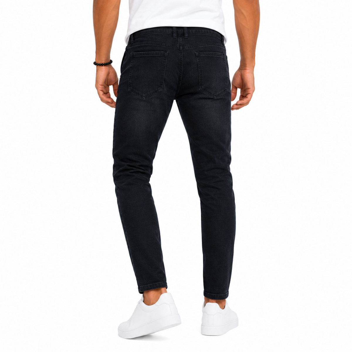 Men's Black Denim Jeans Pants