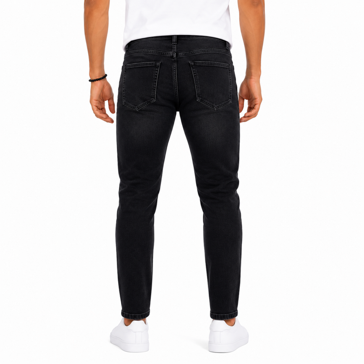 Men's Black Denim Jeans Pants