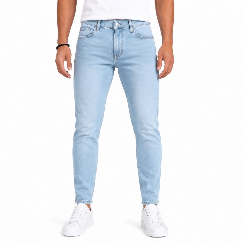 Men's Ice Blue Denim Jeans