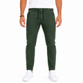 Men's Green Gabardine Drawstring Pants