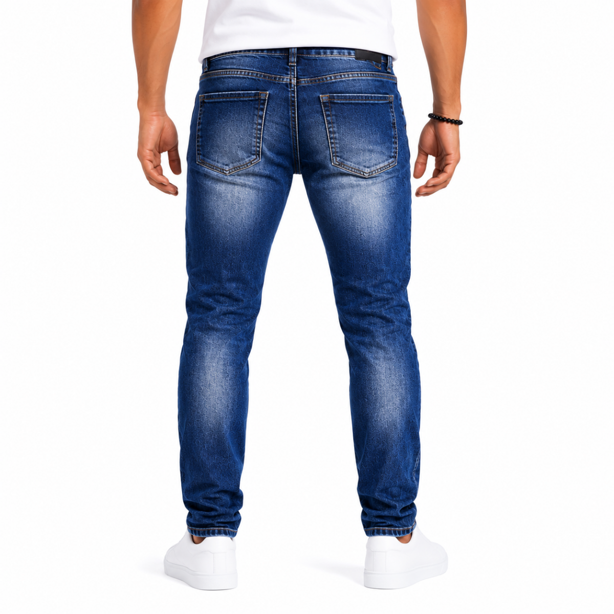 Men's Blue Denim Jeans Pants