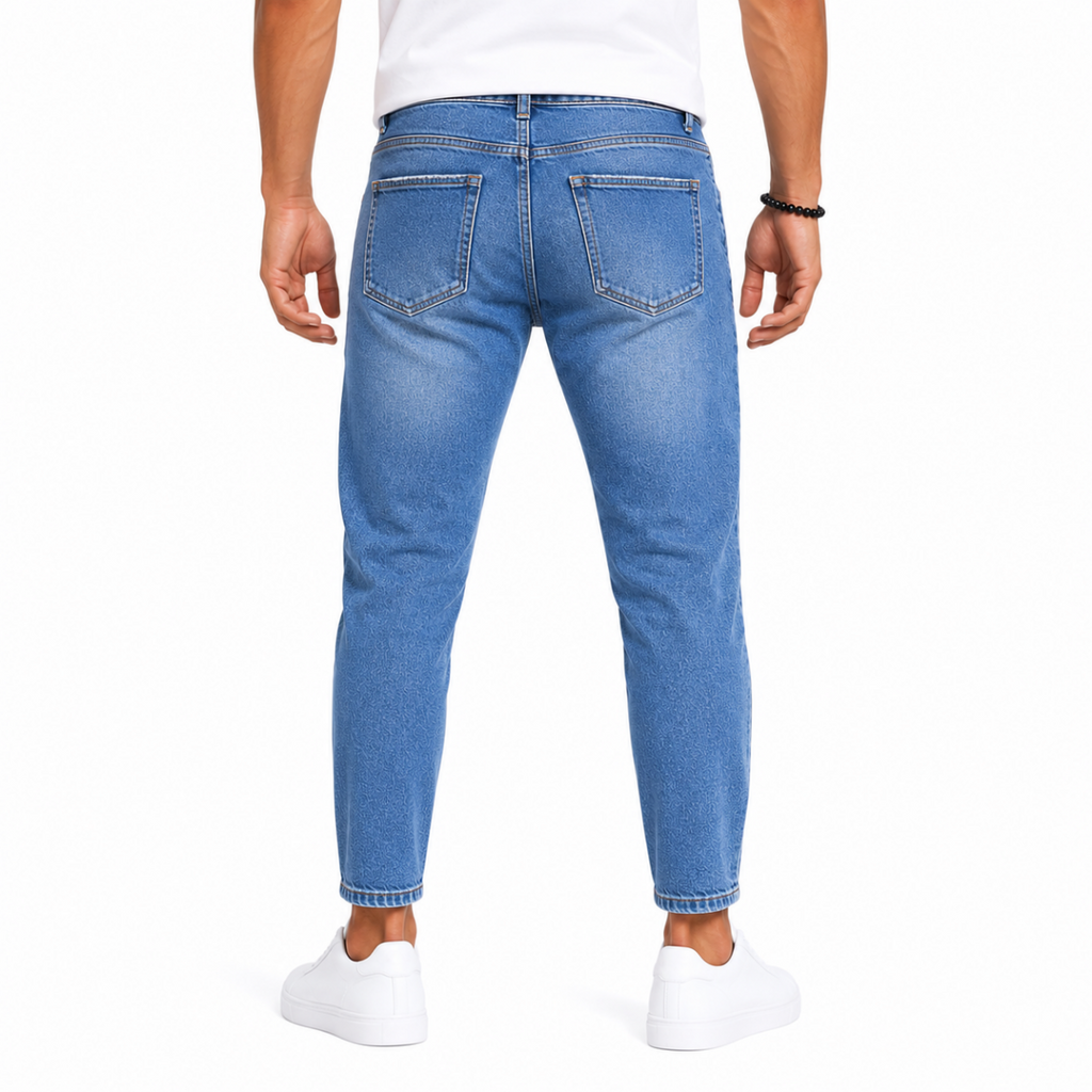 Men's Blue Denim Jeans Pants