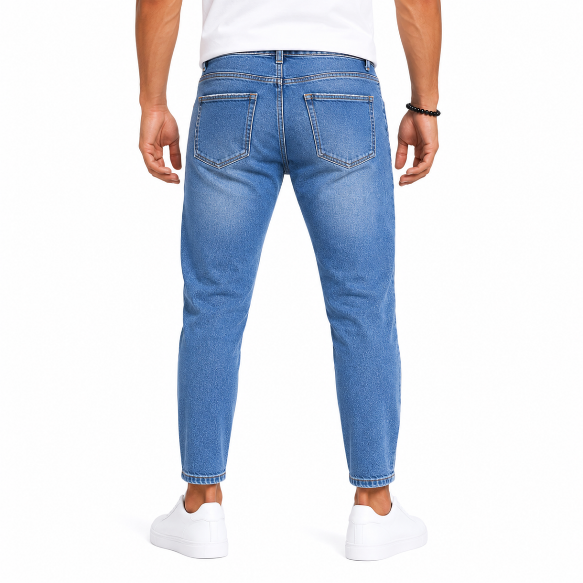 Men's Blue Denim Jeans Pants