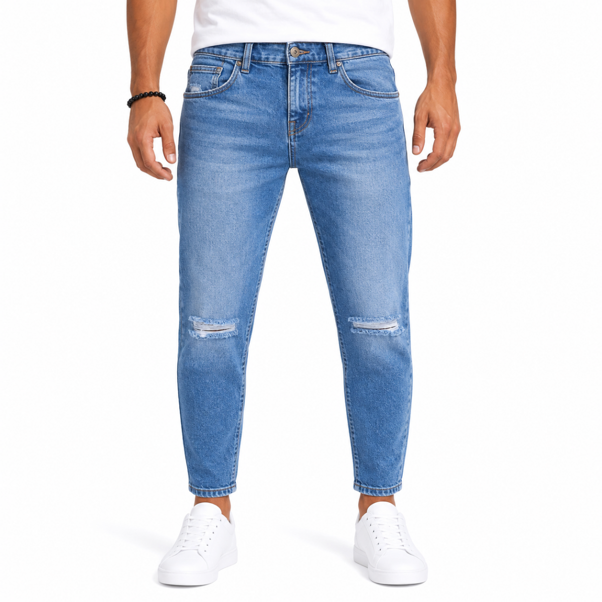 Men's Blue Denim Jeans Pants
