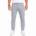 Men's Grey Gabardine Chino Pants