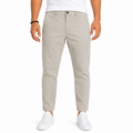 Men's Beige Gabardine Chino Pants
