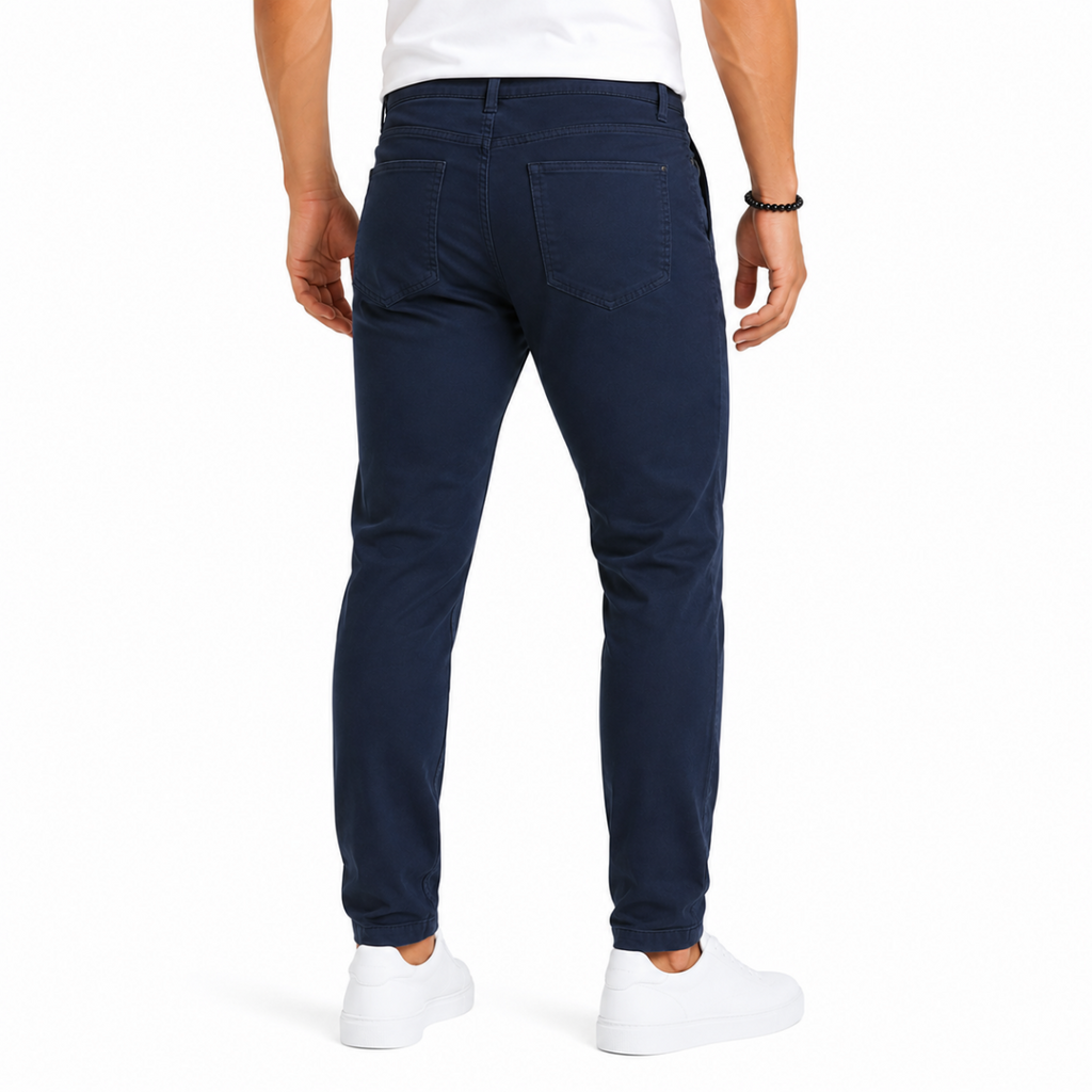 Men's Navy Gabardine Pants