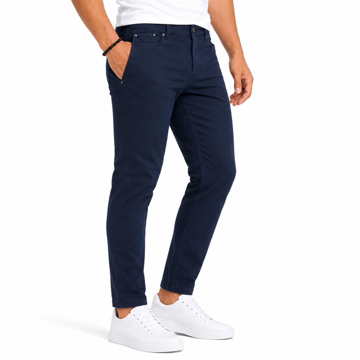 Men's Navy Gabardine Pants