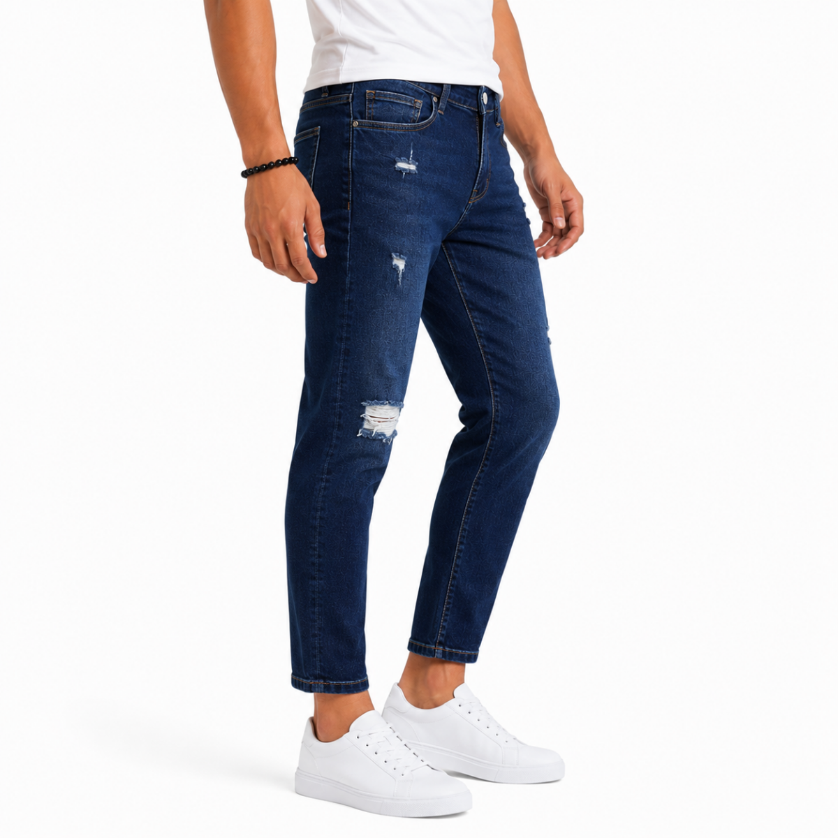 Men's Blue Denim Jeans Pants