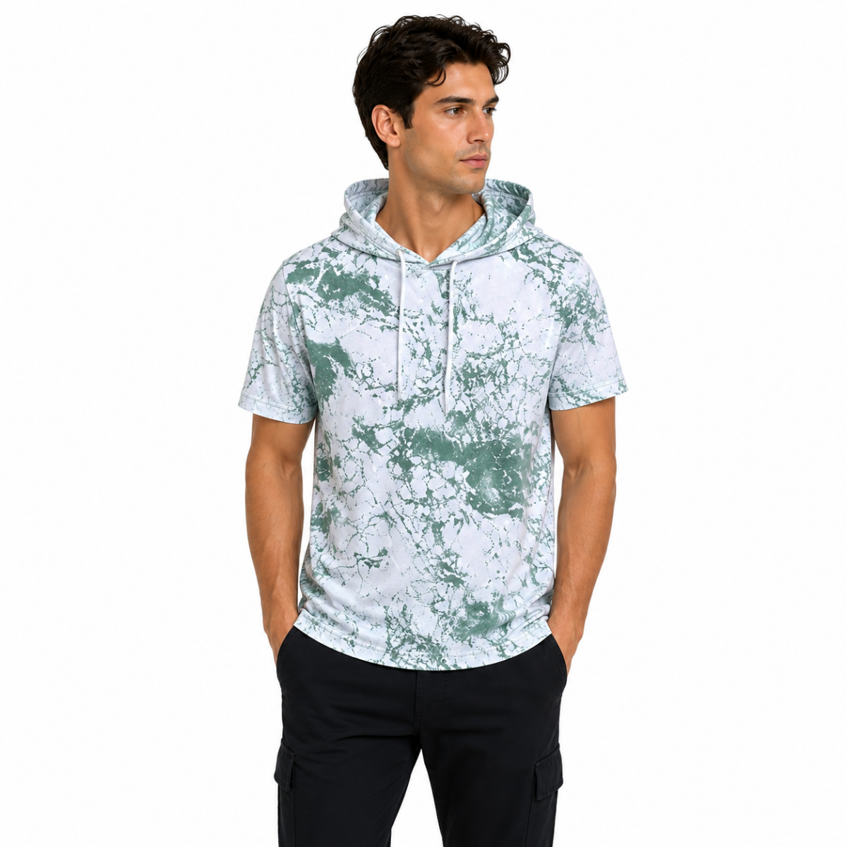 Green Marble Hoodie (IN SIDE)