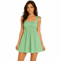 Women's Green Floral Dress